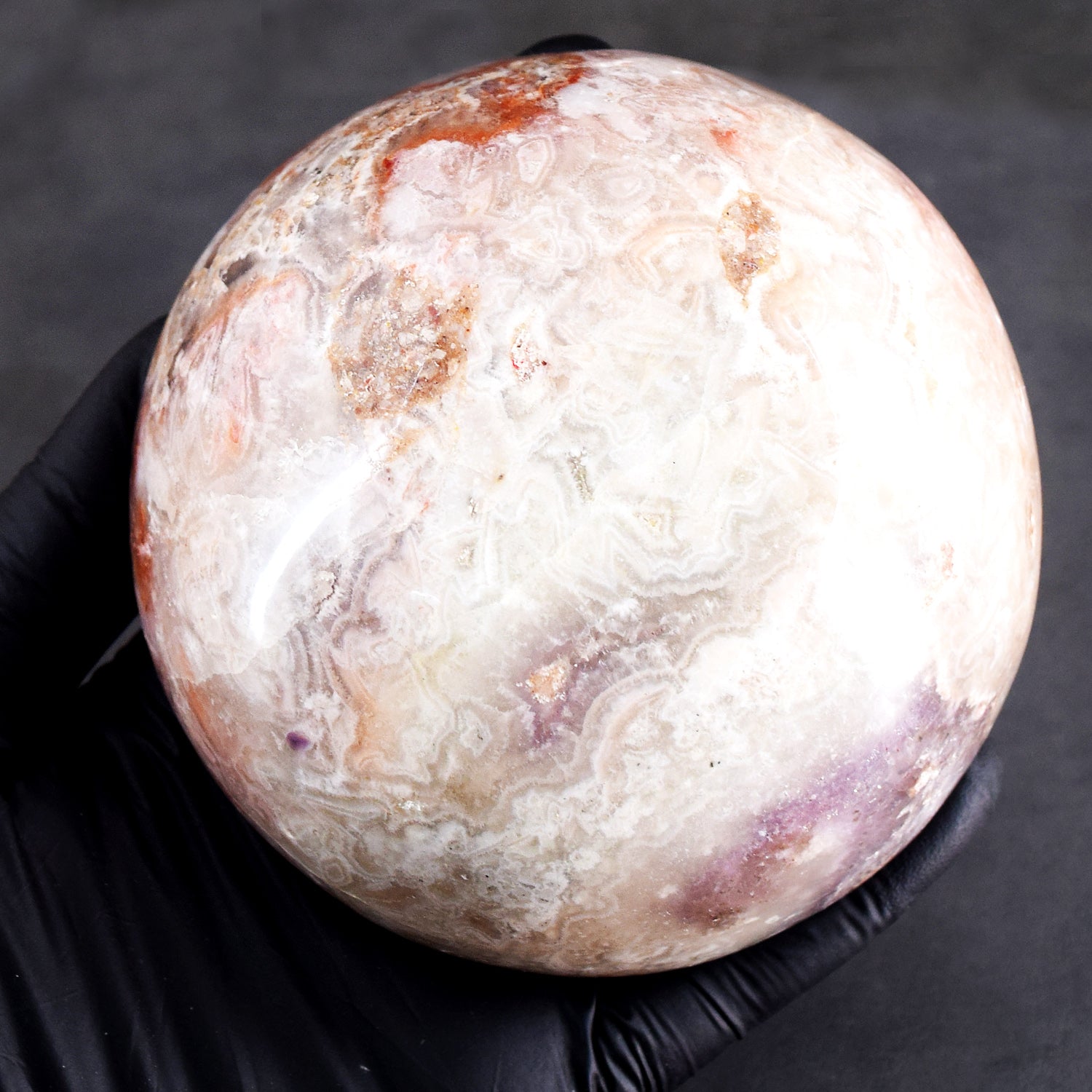Optimistic 1176.00 Carats Genuine Crazy Lace Agate Hand Carved Crystal Gemstone Carving Big Bowl