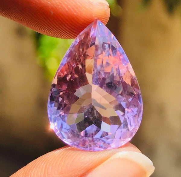 Gorgeous 22.00 Cts Genuine Amethyst Faceted Loose Gemstone