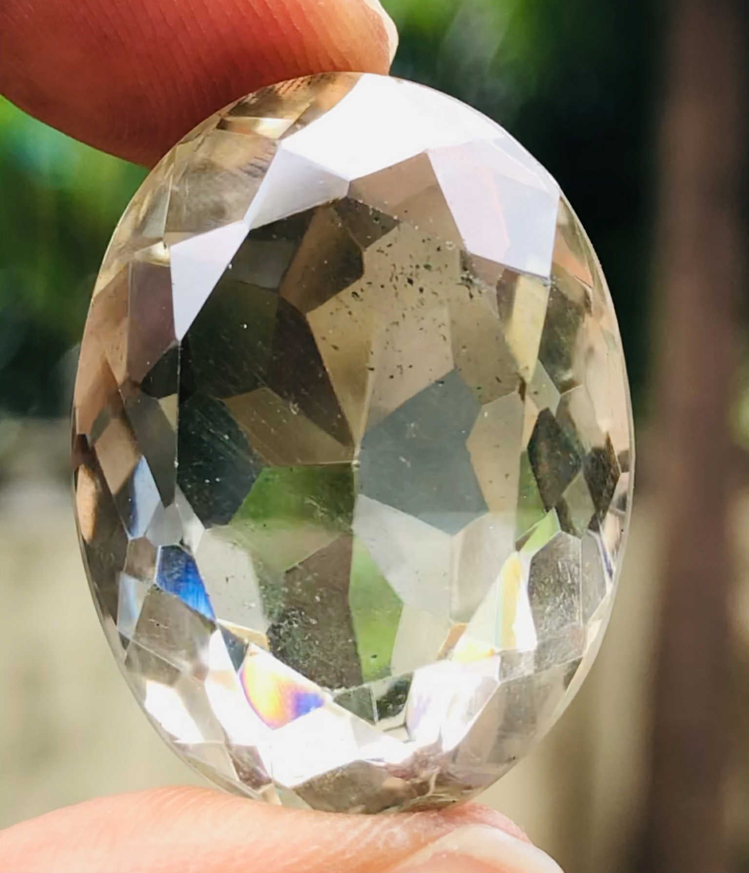 Beautiful 52.00 Cts Genuine Smoky Quartz Faceted Loose Gemstone