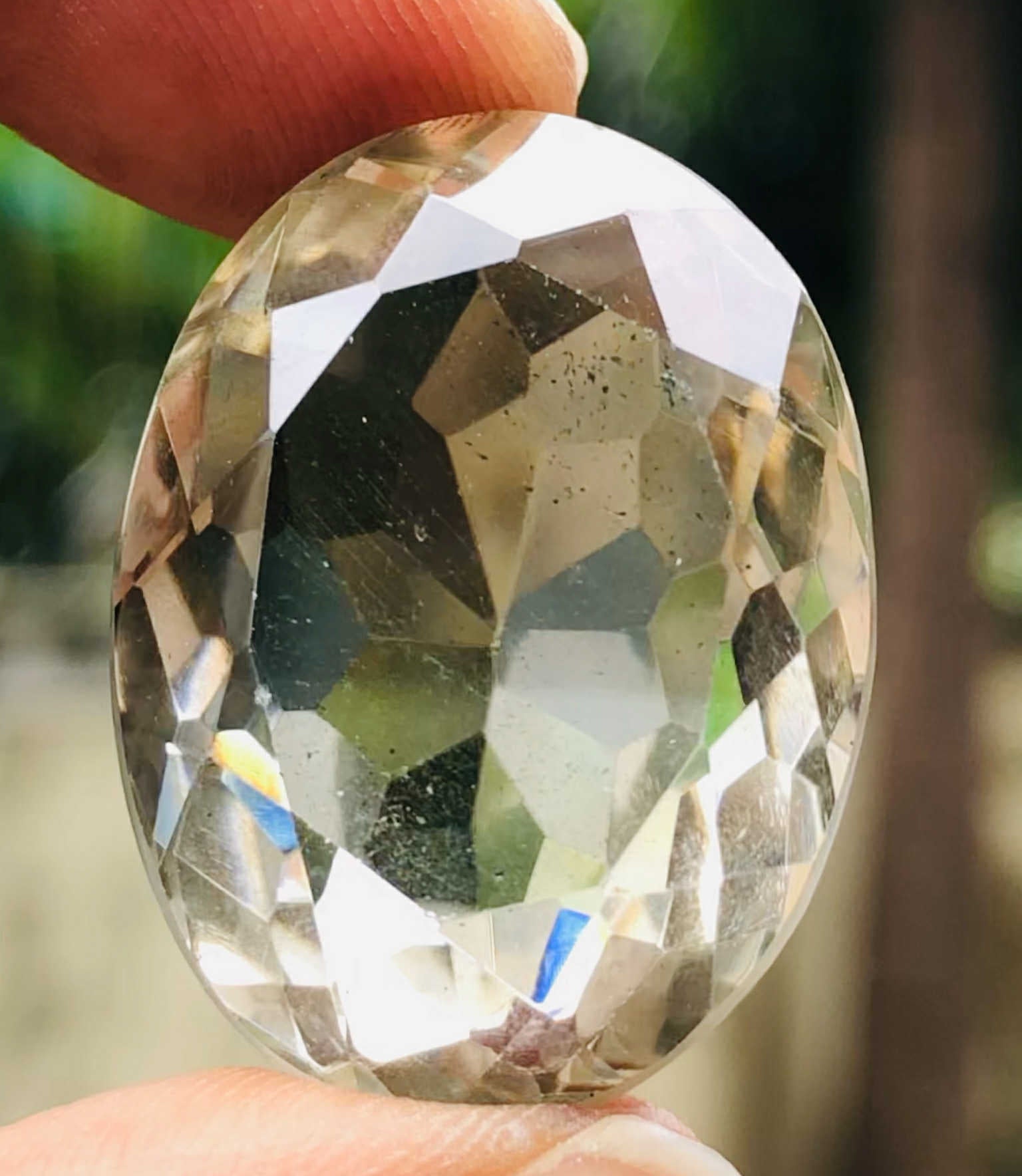 Beautiful 52.00 Cts Genuine Smoky Quartz Faceted Loose Gemstone