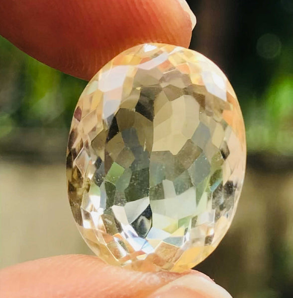 Amazing 17.00 Cts Genuine Citrine Faceted Loose Gemstone