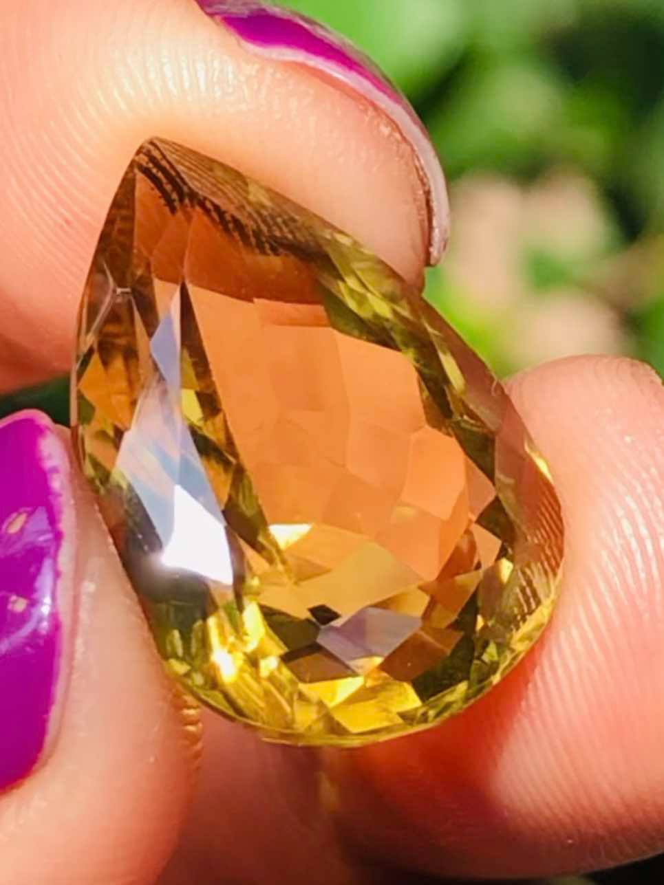 Amazing 13.00 Cts Genuine Citrine Faceted Loose Gemstone