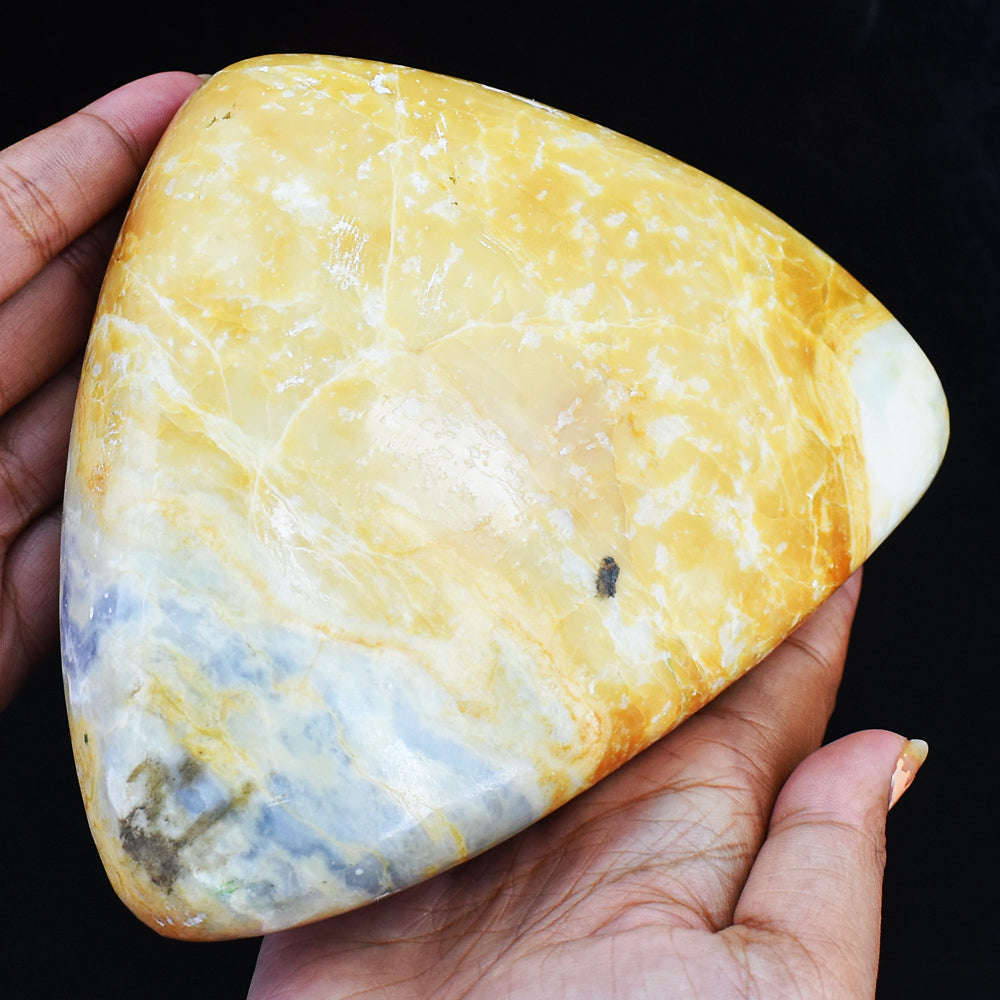 gemsmore:6715.00 Cts Genuine Argonite Hand Carved Crystal Healing Cabochon- Massive Size