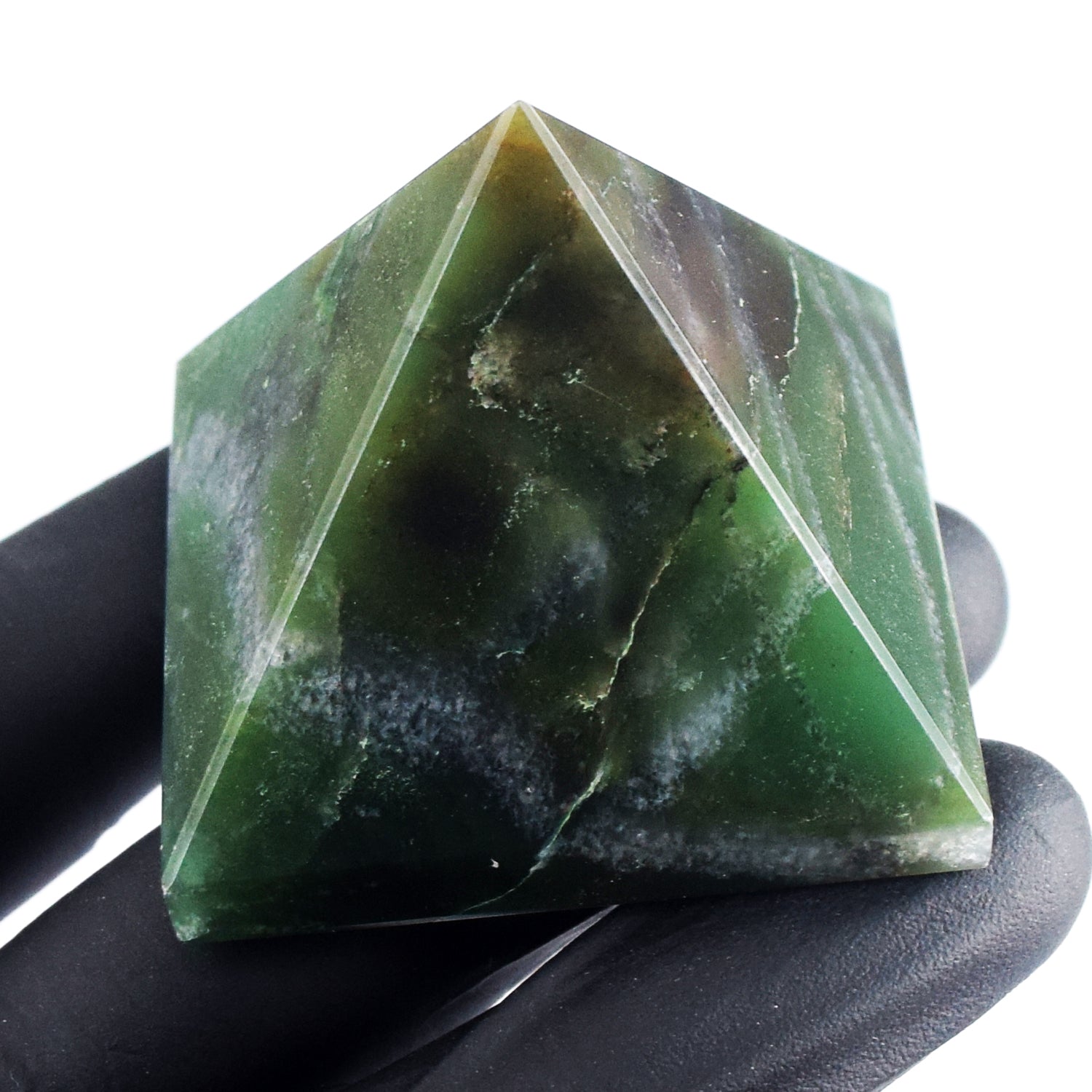 Amazing 464.00 Cts Genuine Jade Crystal Specimen Healing Divine Pyramid