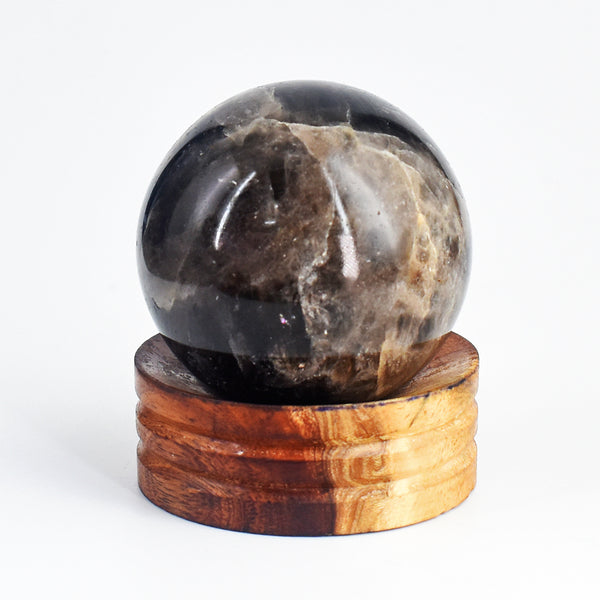 Natural 1012.00 Cts Genuine Smoky Quartz Hand Carved Healing Carved Gemstone Sphere Carving