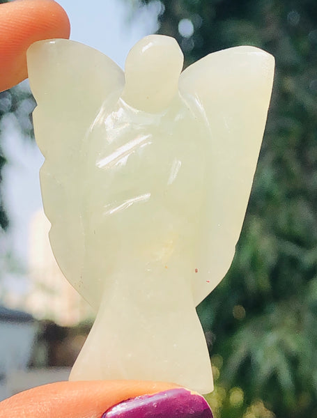 Impressive 143.00 Cts Genuine Green Aventurine Healing Premium Divine Crystal Angel