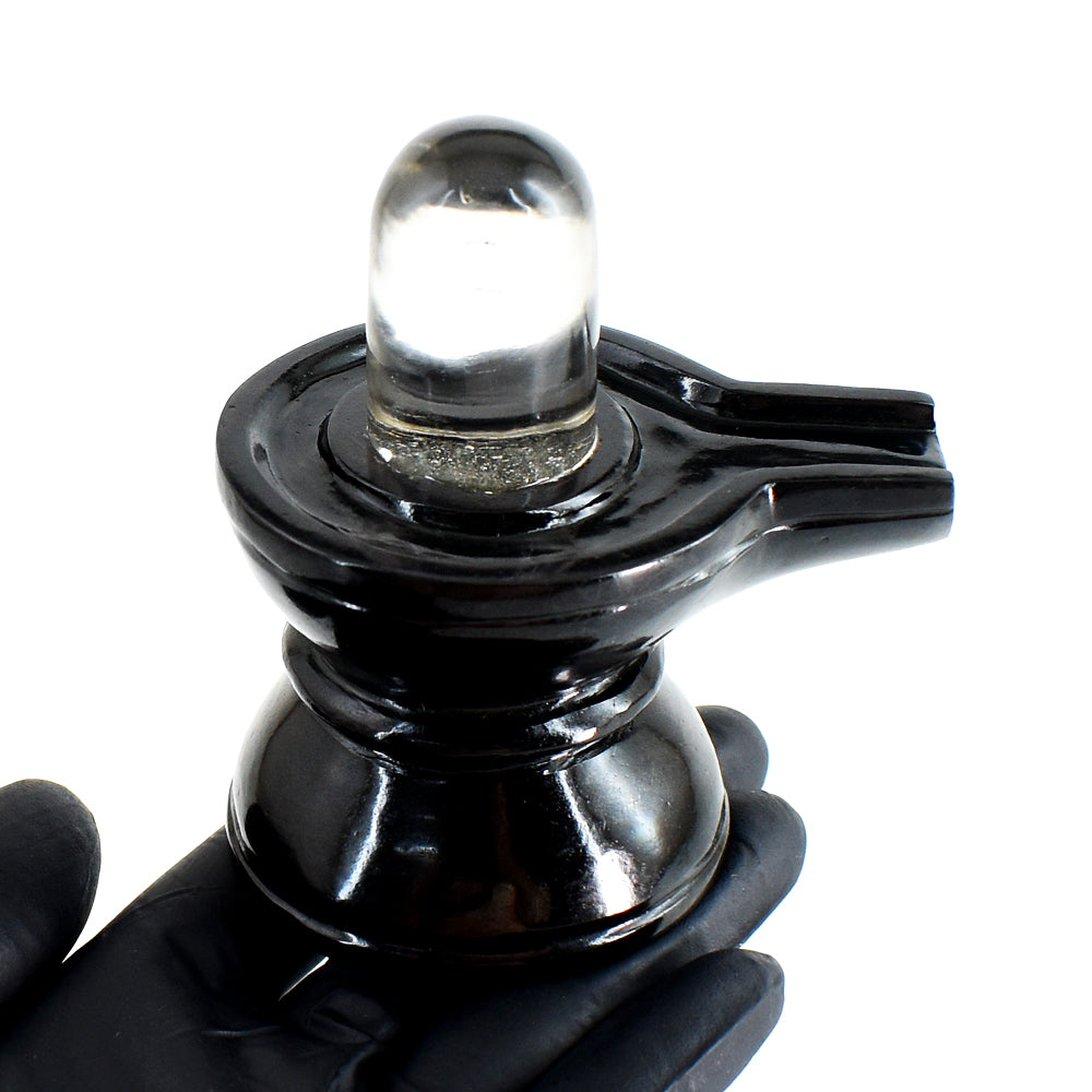 Pleasing 1859.00 Cts Genuine Spinel & White Quartz Hand Carved Premium Shivling Crystal