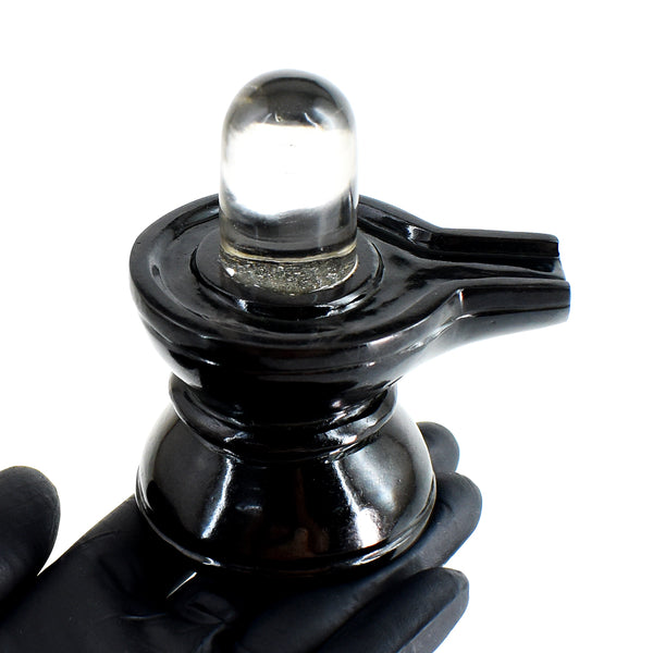 Pleasing 1859.00 Cts Genuine Spinel & White Quartz Hand Carved Premium Shivling Crystal