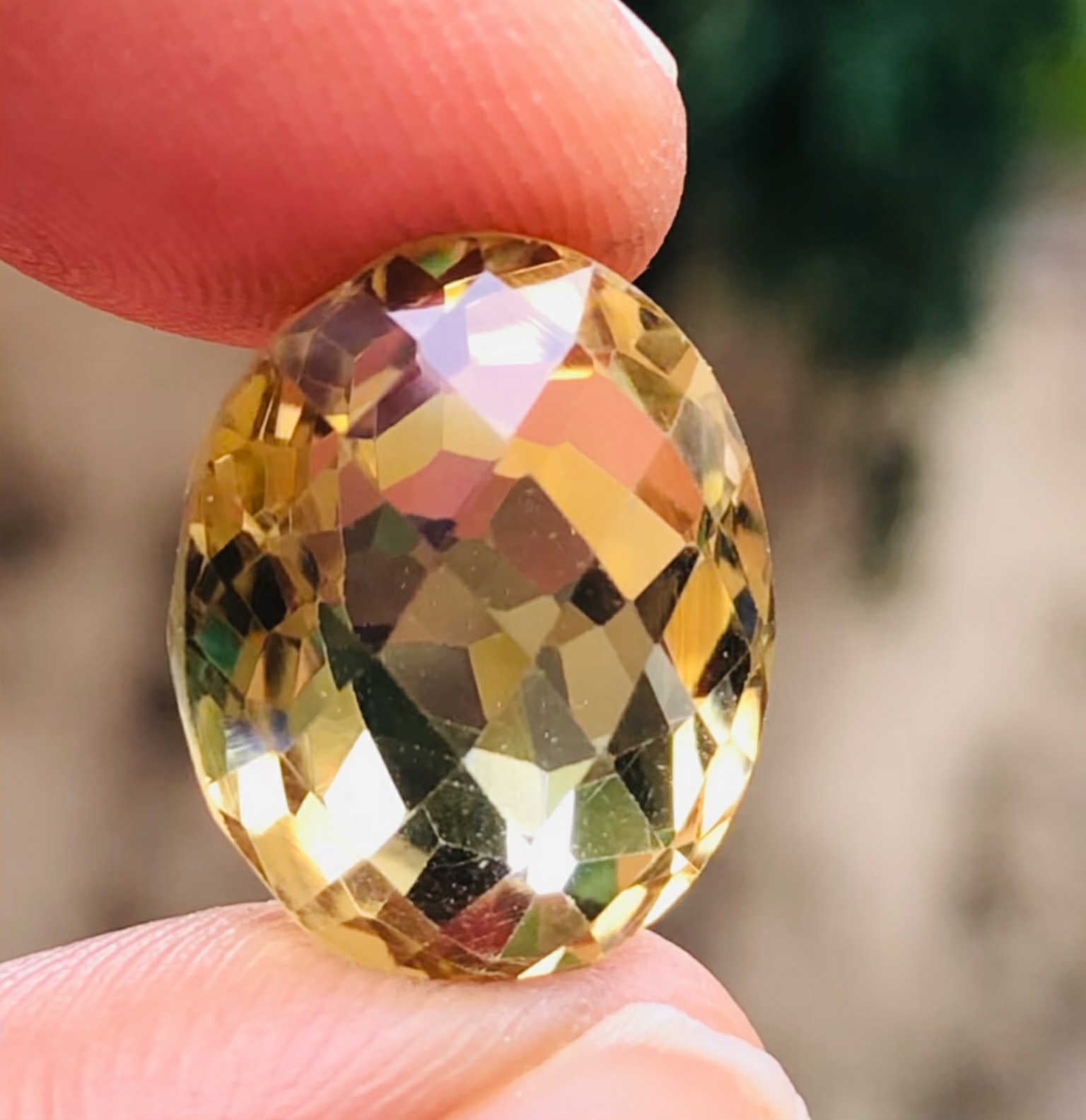 Fabulous 11.00 Cts Genuine Citrine Faceted Loose Gemstone