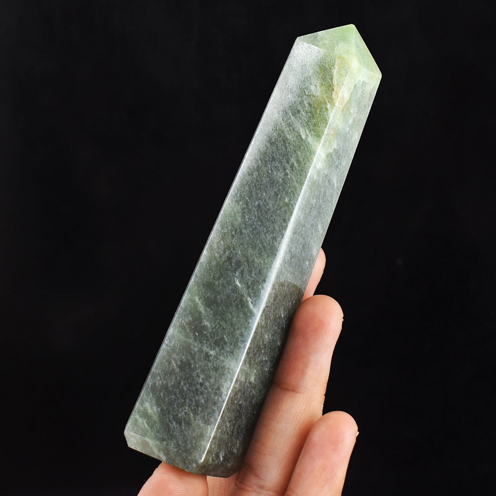 Artisian 569.00 Carats  Genuine  Aventurine Hand  Carved Gemstone  Healing  Tower