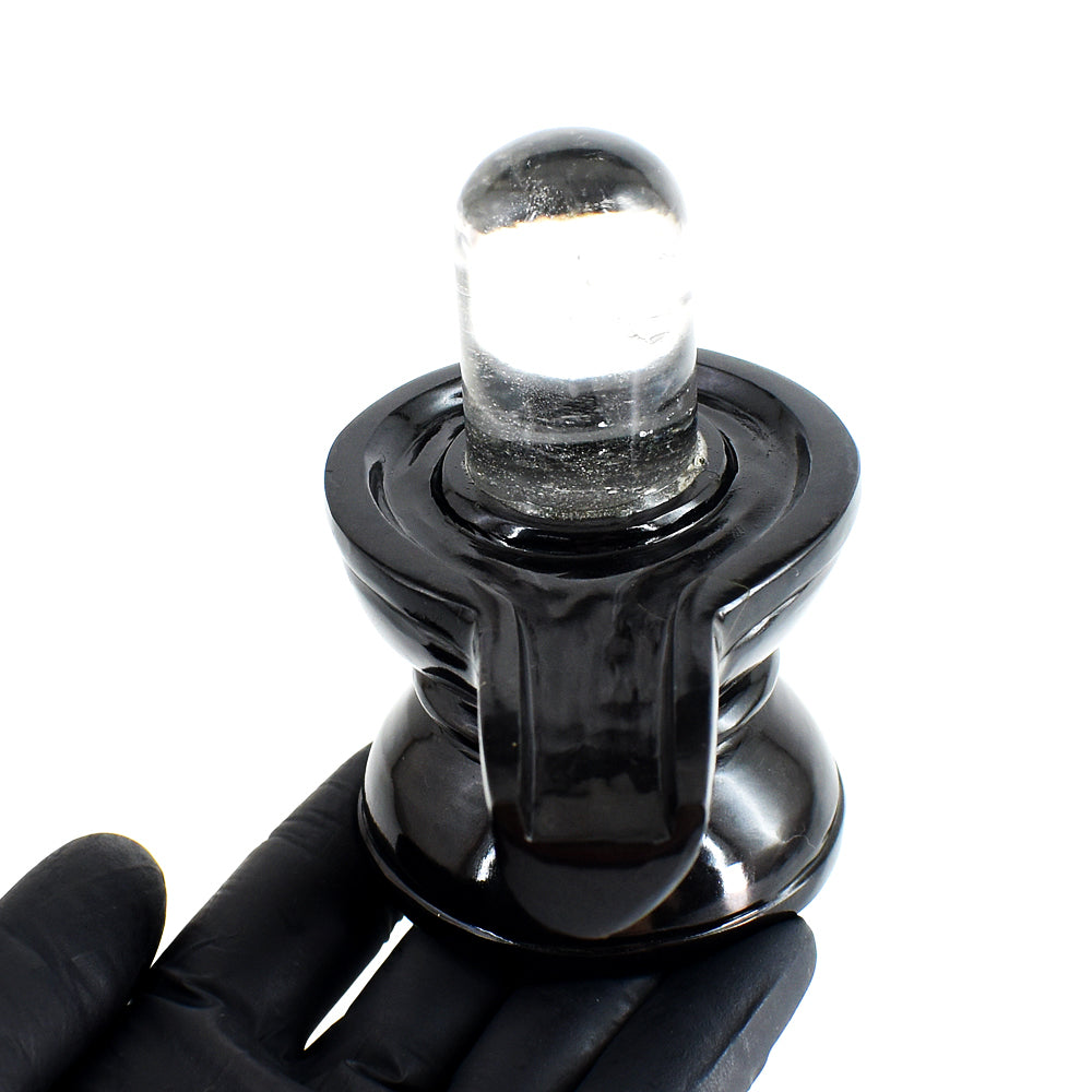 Natural 1932.00 Cts Genuine Spinel & White Quartz Hand Carved Premium Shivling Crystal