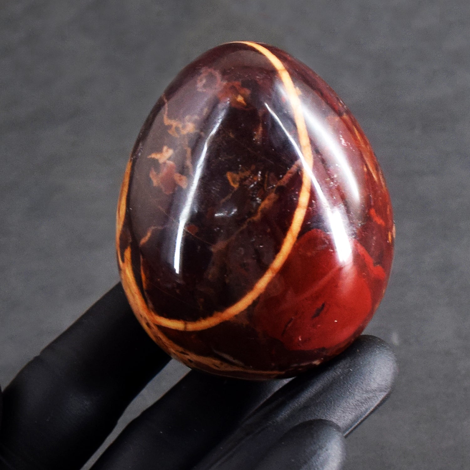 Gorgeous 1097.00 Cts Genuine Red Mookaite Healing Crystal Premium Egg