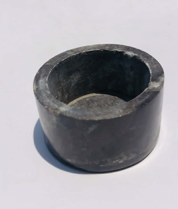 Morbid 2265.00 Cts Genuine Orthoceras Crystal Specimen Round Shape Box