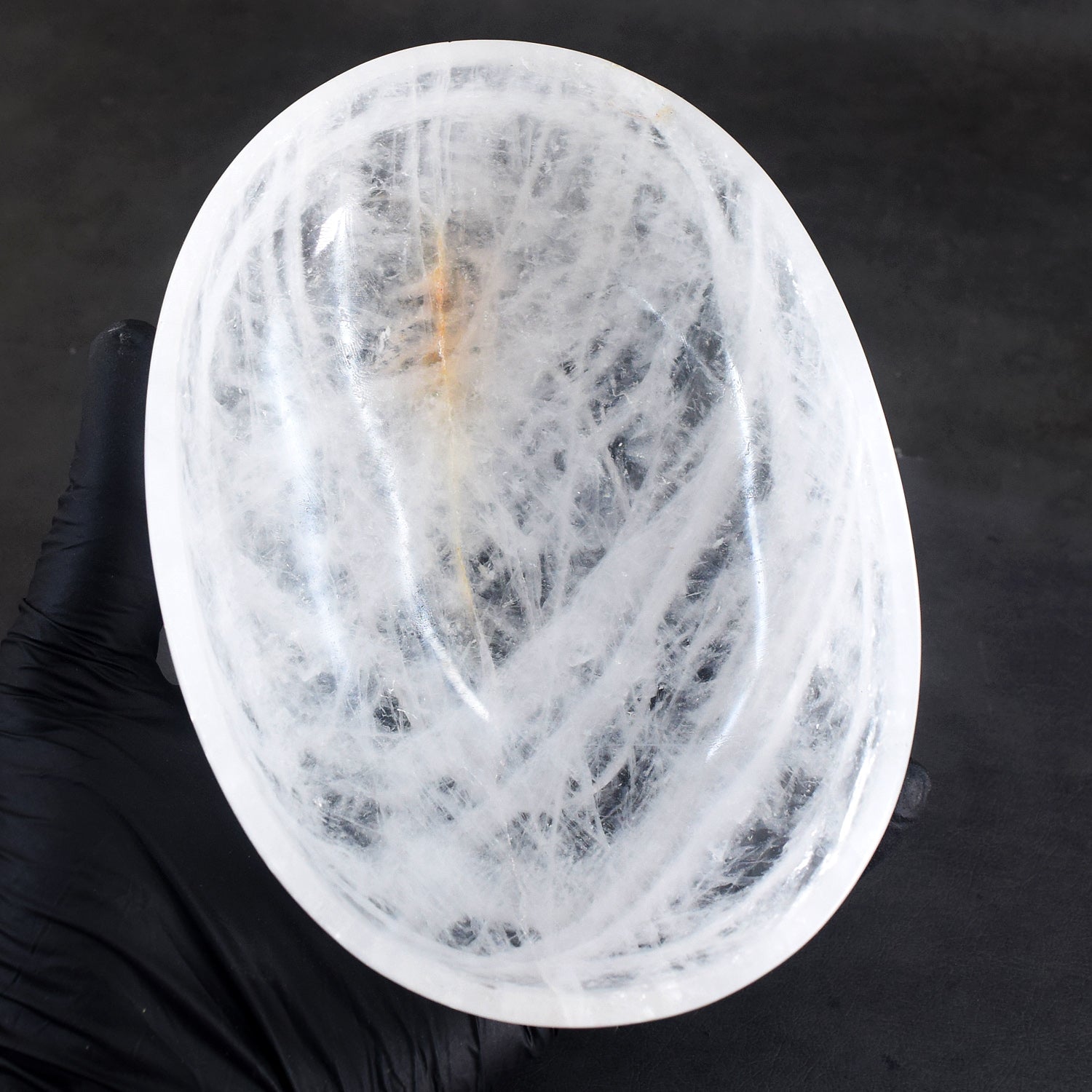 Perfect 1540.00 Carats Genuine White Quartz Hand Carved Crystal Gemstone Carving Big Bowl