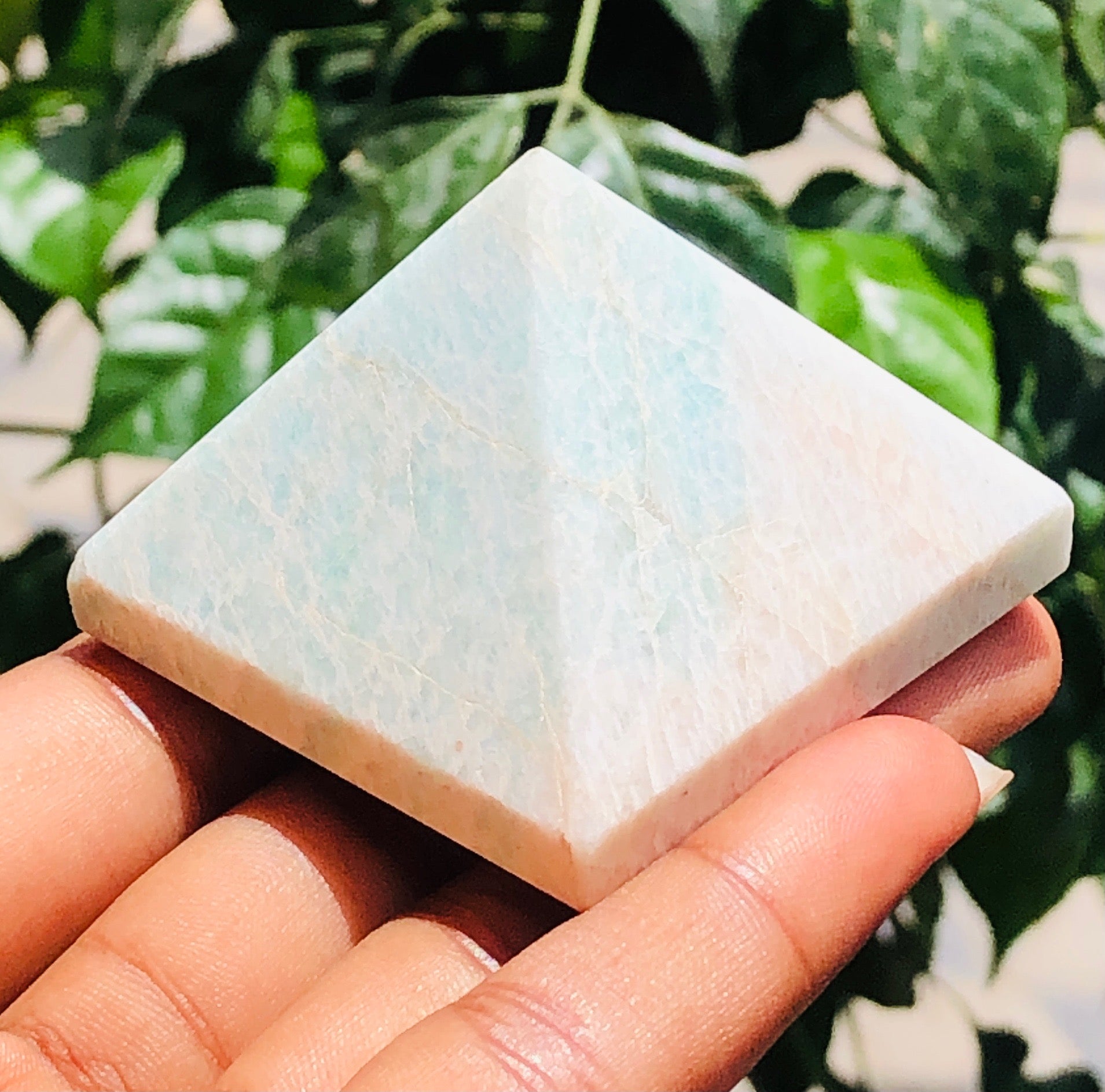Amazing 465.00 Cts Genuine Amazonite Healing Crystal Specimen Premium Divine Pyramid