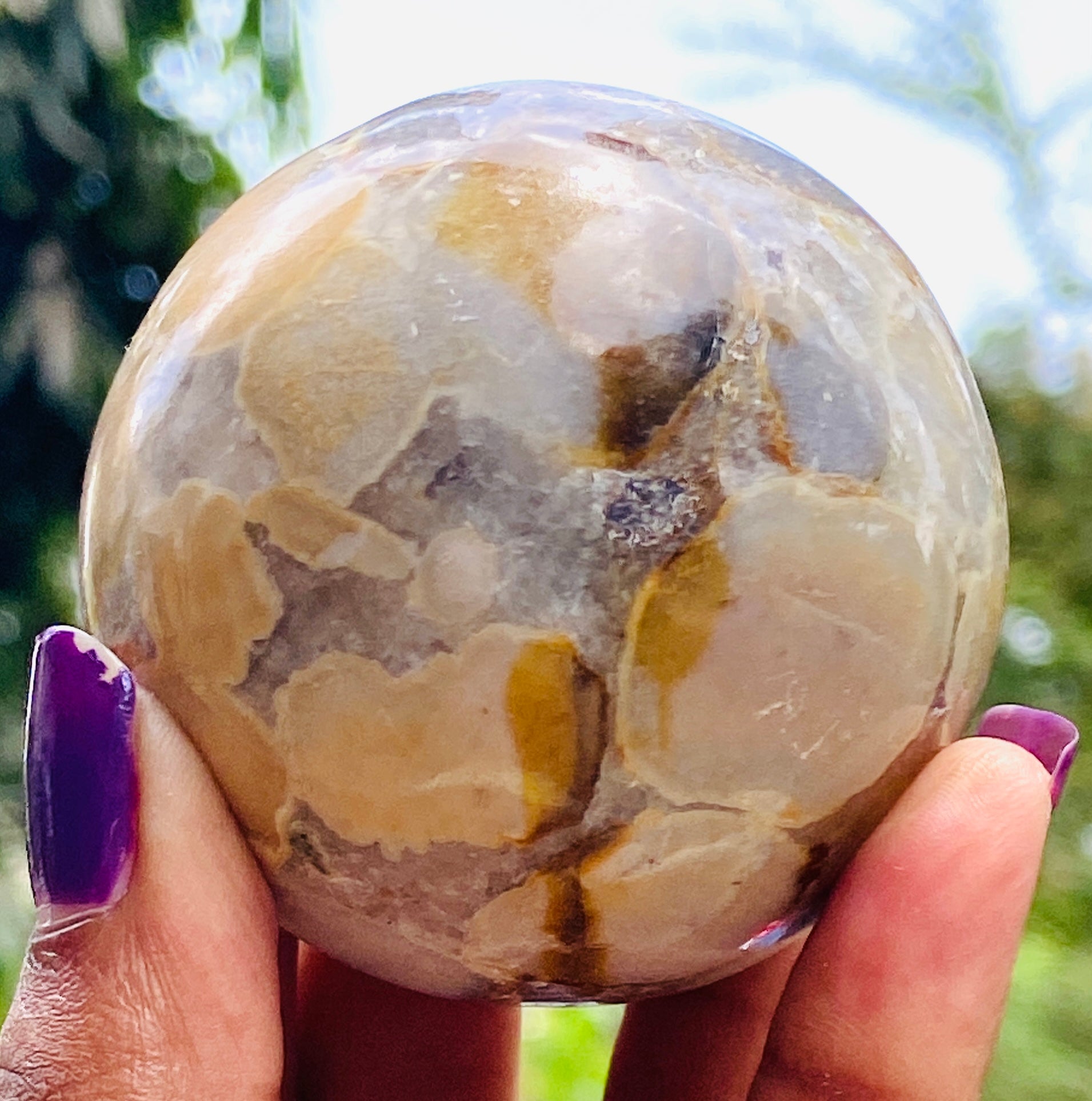 Awful 1155.00 Cts Genuine Cobra Jasper Hand Carved Healing Crystal Gemstone Sphere