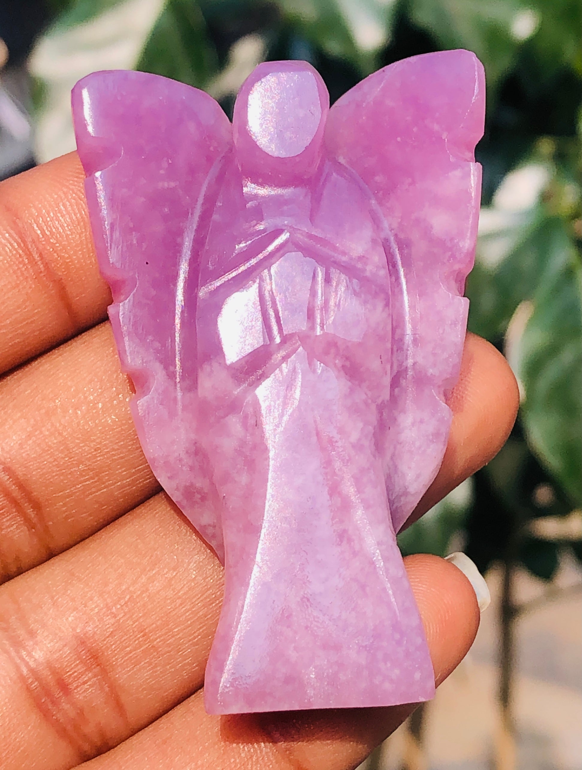 Attractive 139.00 Cts Genuine Lepidolite Healing Premium Divine Crystal Angel