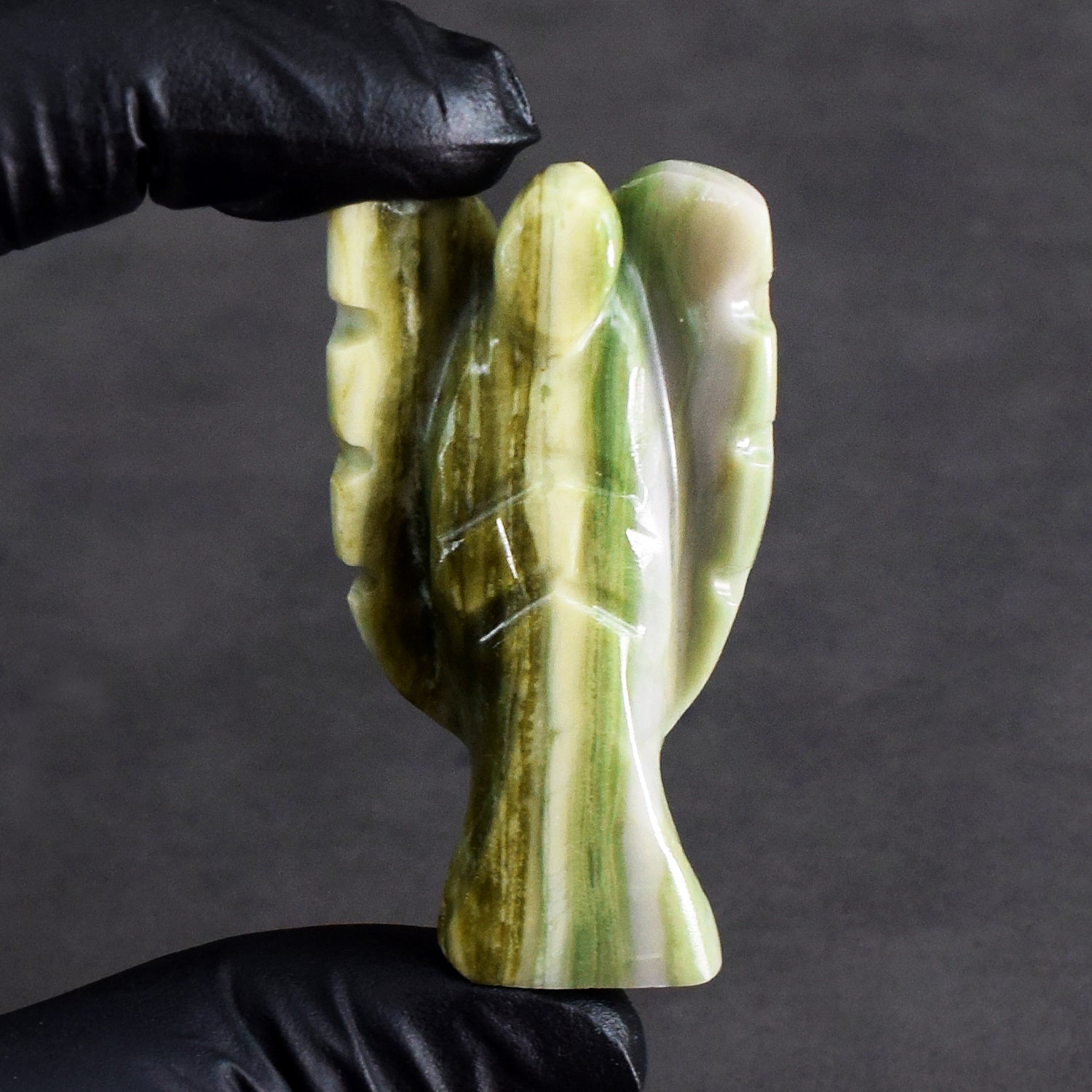 Attractive 129.00 Cts Genuine Serpentine Healing Premium Divine Crystal Angel