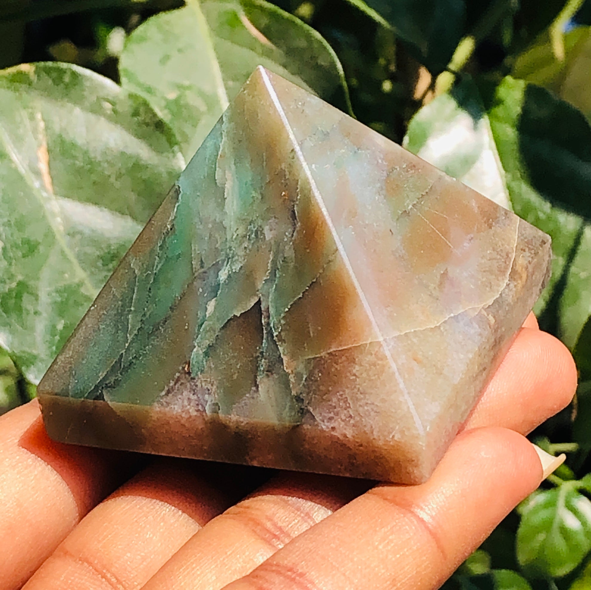 Natural 502.00 Cts Genuine Jade Crystal Specimen Healing Divine Pyramid