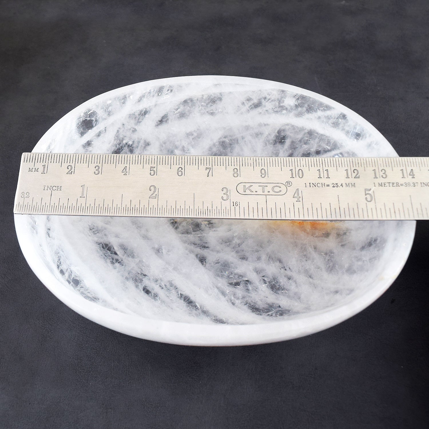 Perfect 1540.00 Carats Genuine White Quartz Hand Carved Crystal Gemstone Carving Big Bowl