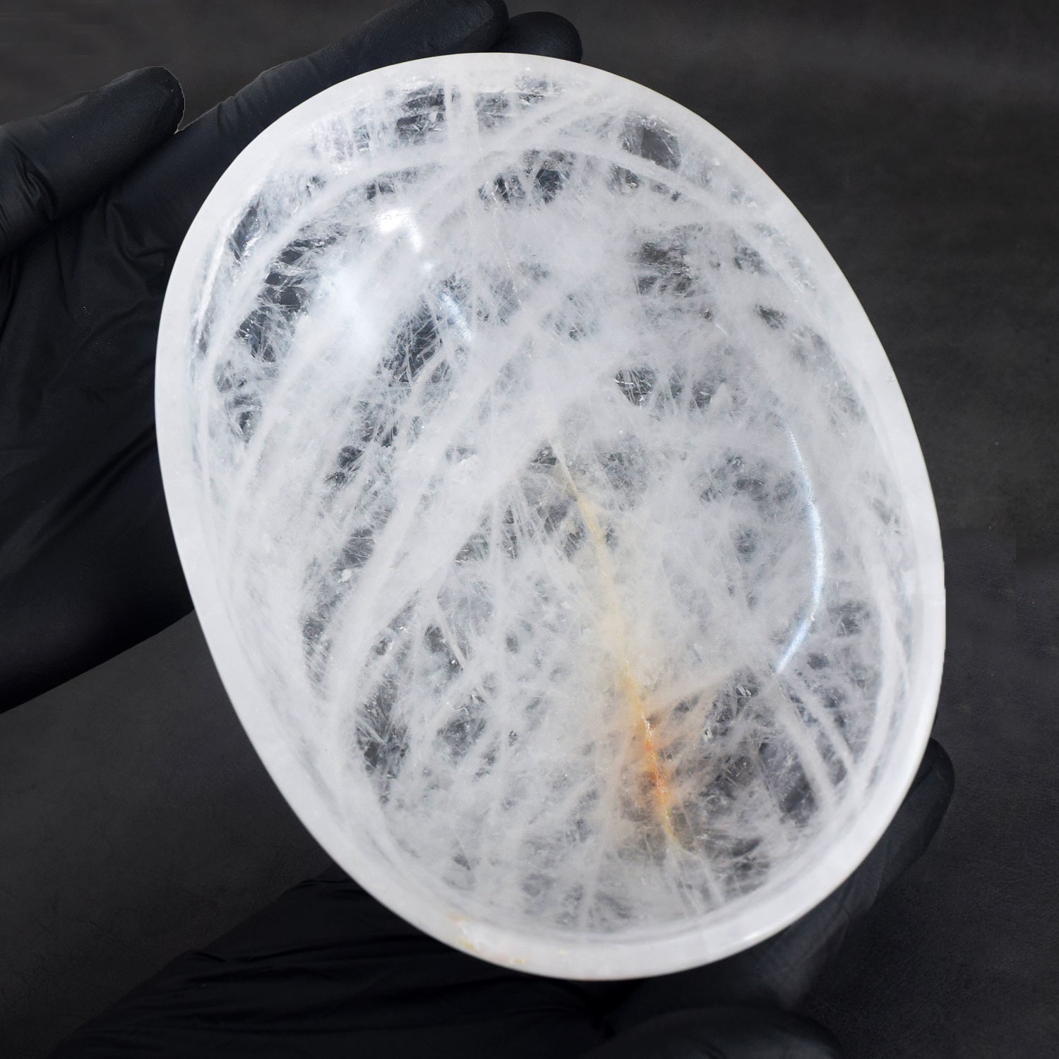 Perfect 1540.00 Carats Genuine White Quartz Hand Carved Crystal Gemstone Carving Big Bowl