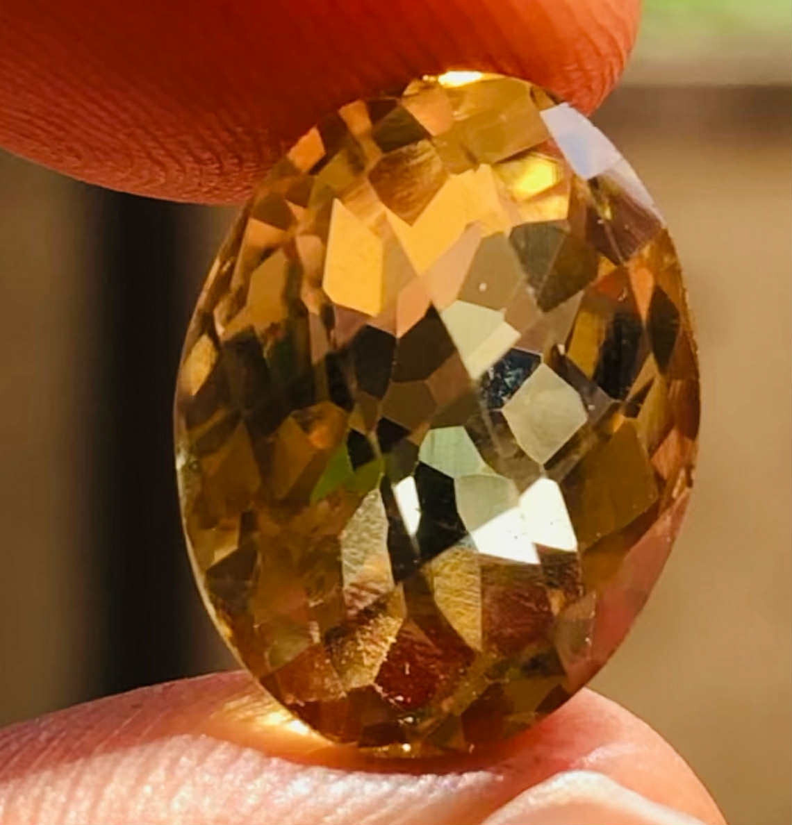 Gorgeous 8.00 Cts Genuine Citrine Faceted Loose Gemstone