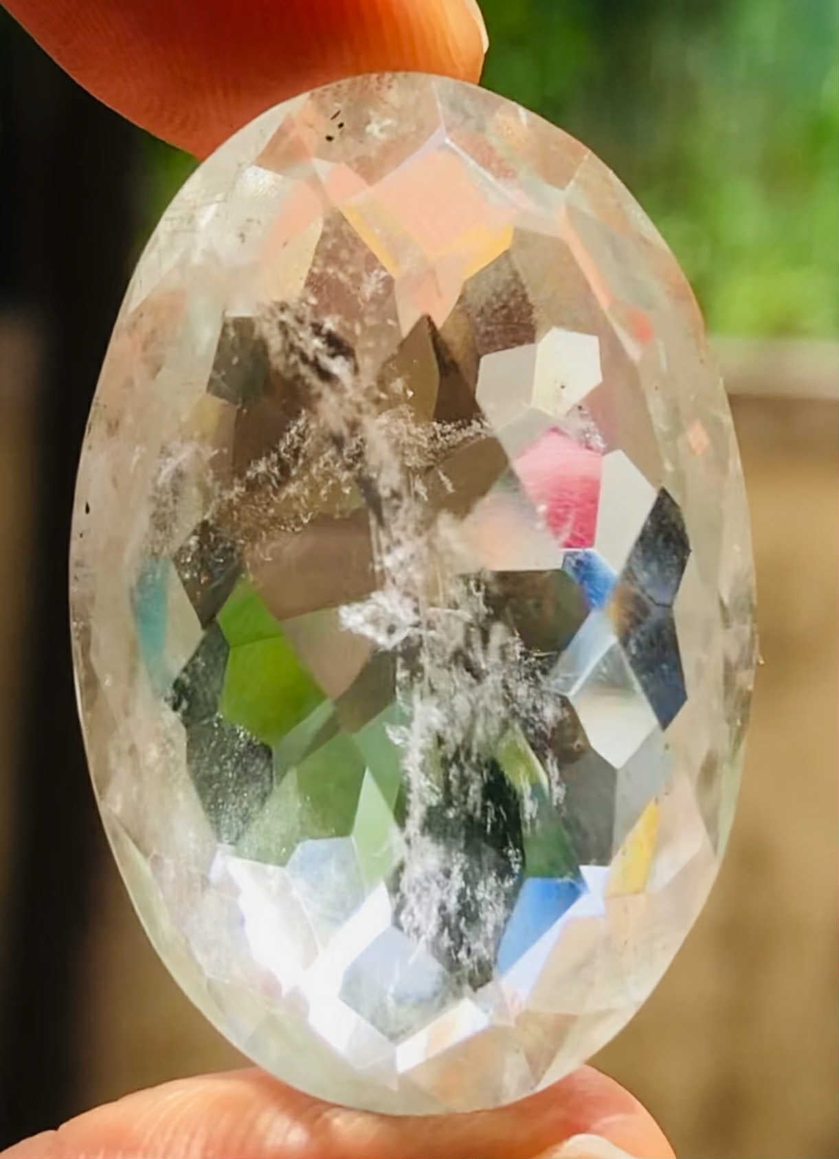 Untreated 67.00 Cts White Quartz Faceted Loose Gemstone