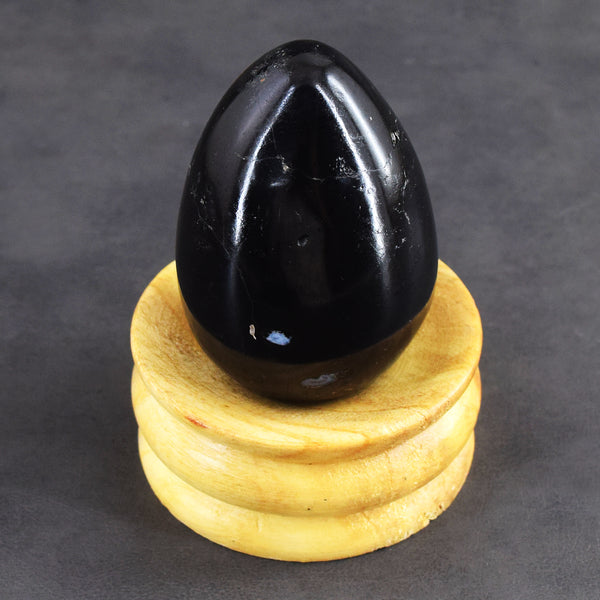Very Attractive 748.00 Cts Genuine Black Tourmaline Healing Crystal Premium Egg