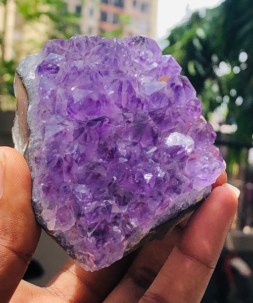 Awesome 856.00 Cts Genuine Amethyst Crystal Specimen Healing Cluster Gemstone