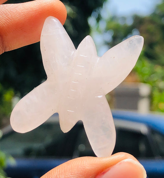 Stunning 62.00 Cts Genuine Rose Quartz Crystal Carved Premium Butterfly 2026  Collection