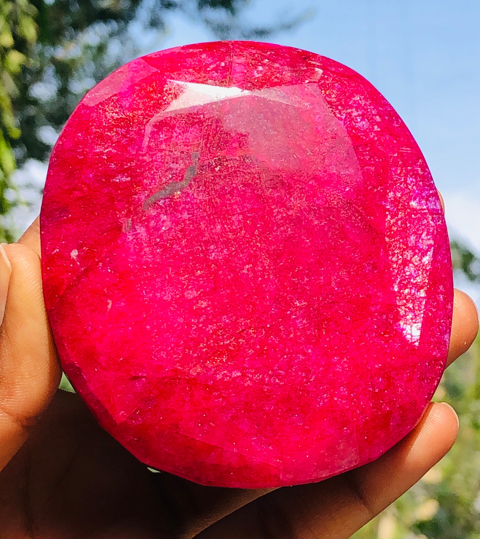 Gorgeous 1490.00 Genuine Ruby Crystal Specimen Premium Gemstone Cabochon