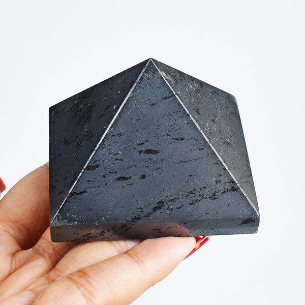 1391.00 Cts Genuine Hematite  Hand Carved  Healing  Pyramid Gemstone