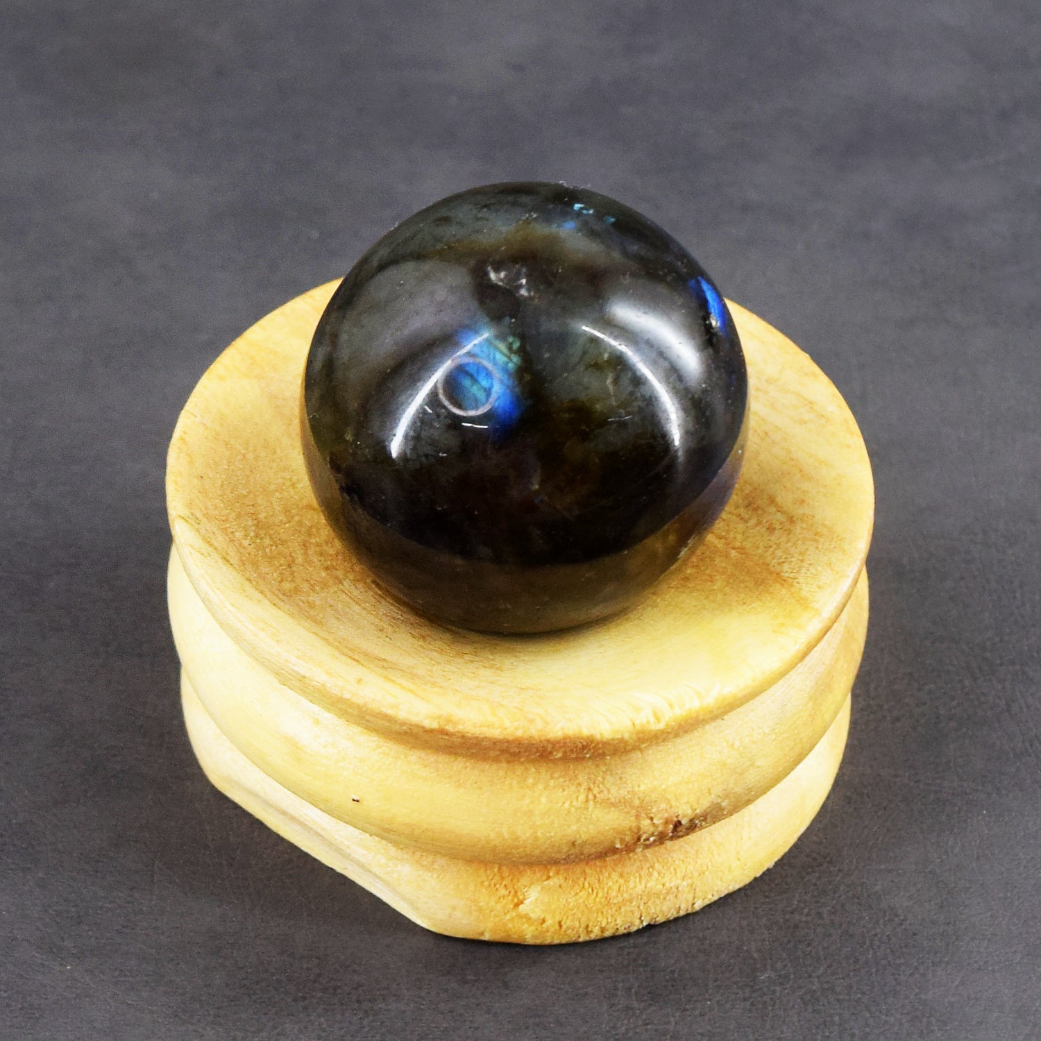 Decent 309.00 Cts Genuine Blue Flash Labradorite Crystal Specimen Premium Healing Sphere