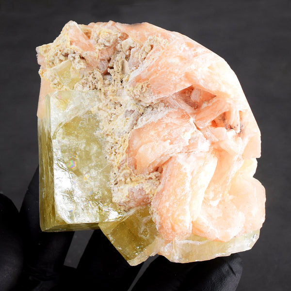 Natural 1404.00 Cts Genuine Apophyllite With Stilbite Crystal Specimen Gemstone Cluster