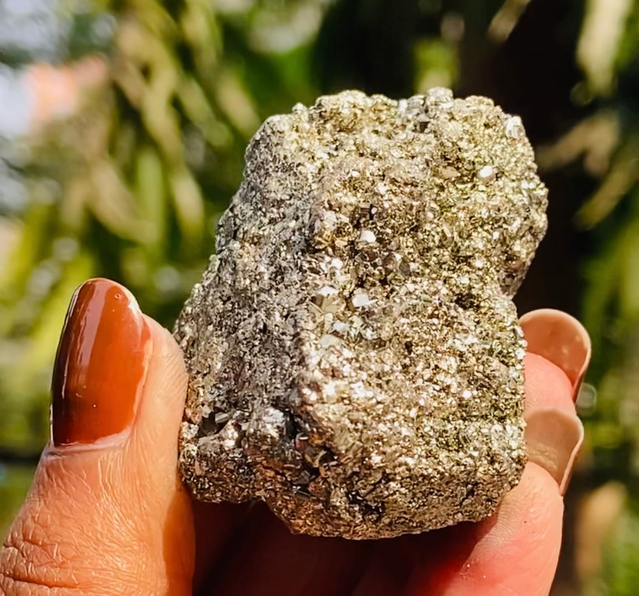 Beautiful 530.00 Cts Genuine Peru Pyrite Crystal Specimen Healing Cluster Gemstone