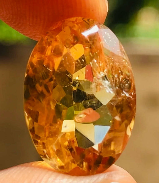 Amazing 12.00 Cts Genuine Citrine Faceted Loose Gemstone