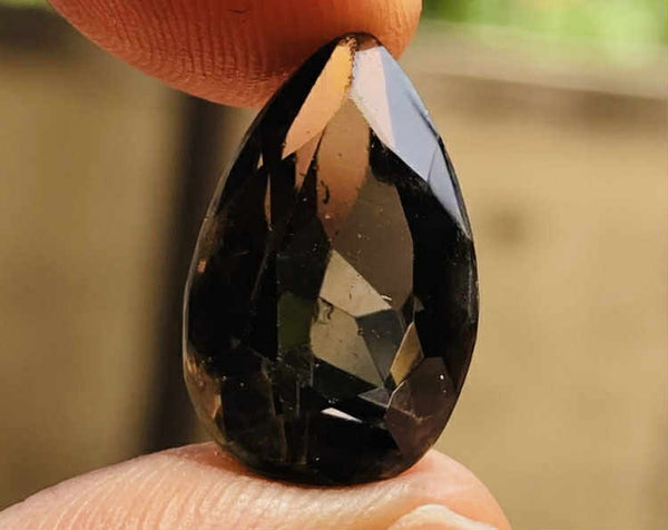 Beautiful 8.00 Cts Genuine Smoky Quartz Faceted Loose Gemstone