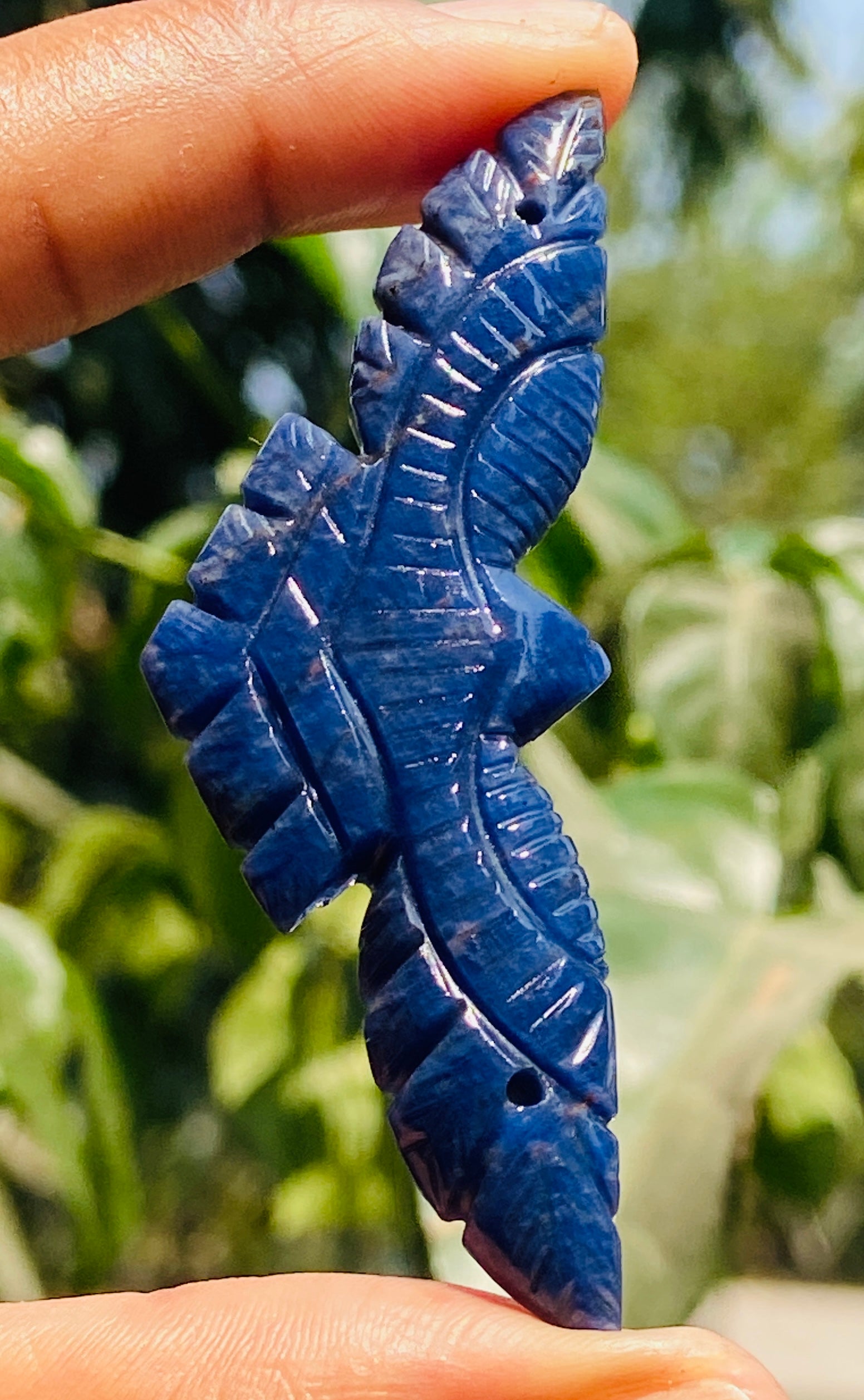 Best Ever 44.00 Cts Genuine Blue Sodalite Hand Carved Premium Crystal Eagle
