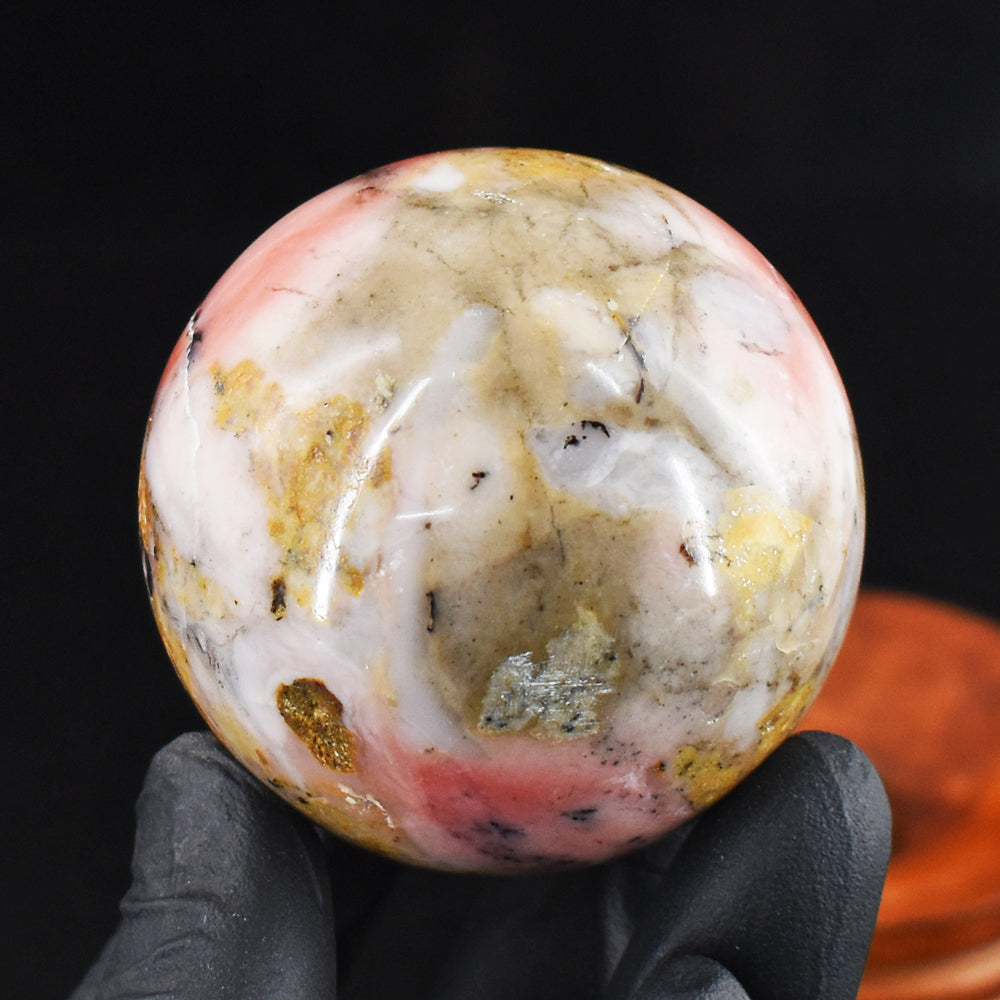 Beautiful 742.00 Cts Genuine Pink Opal Crystal Specimen Healing Gemstone Sphere