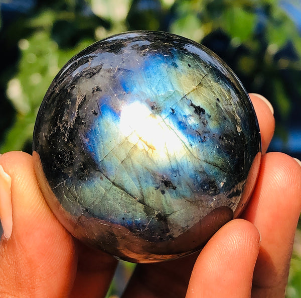 Amazing 552.00 Cts Amazing Flash Labradorite Crystal Specimen Healing Premium Sphere