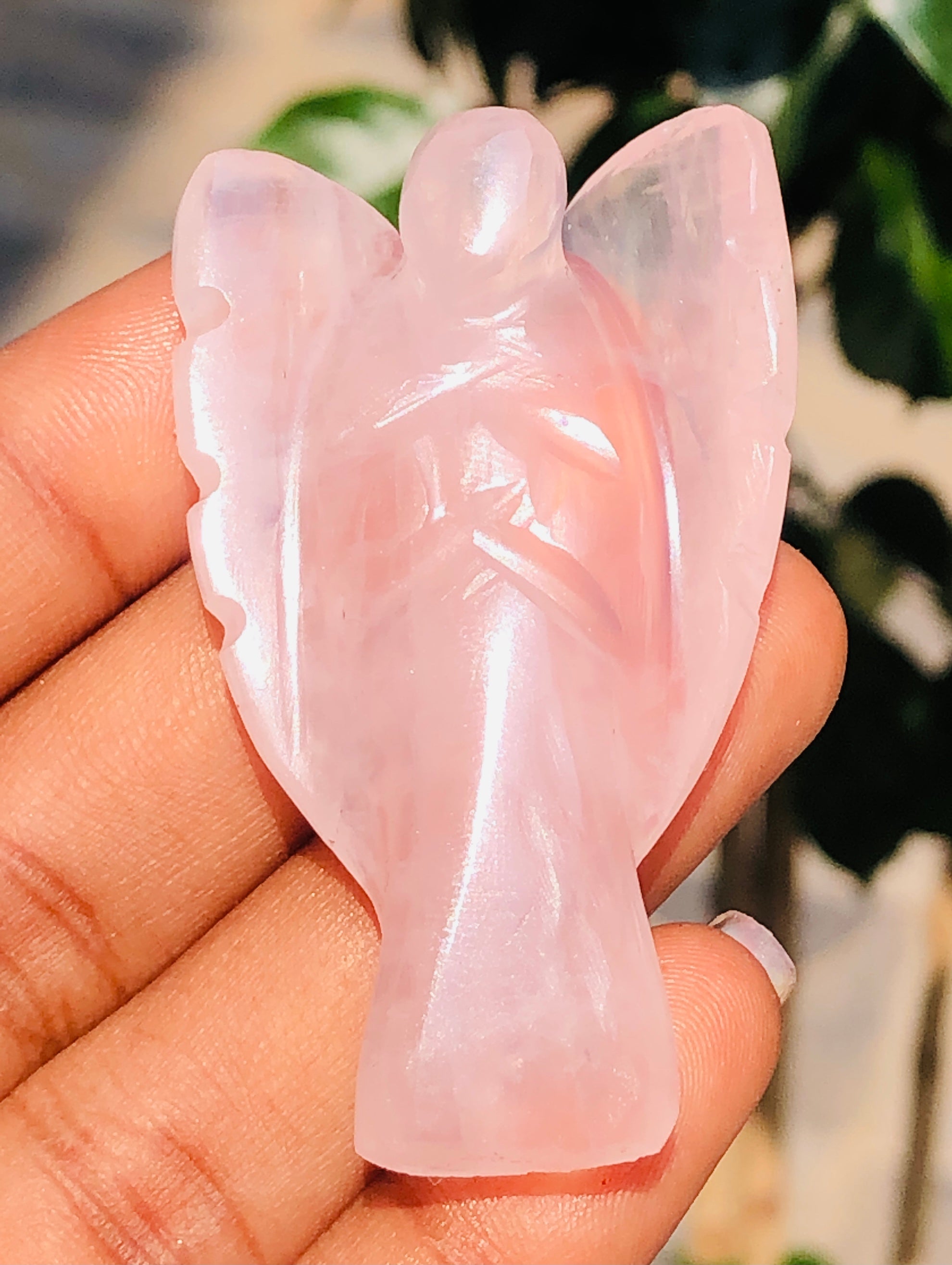 Awesome  129.00 Cts Genuine Pink Rose Quartz Healing Premium Divine Crystal Angel