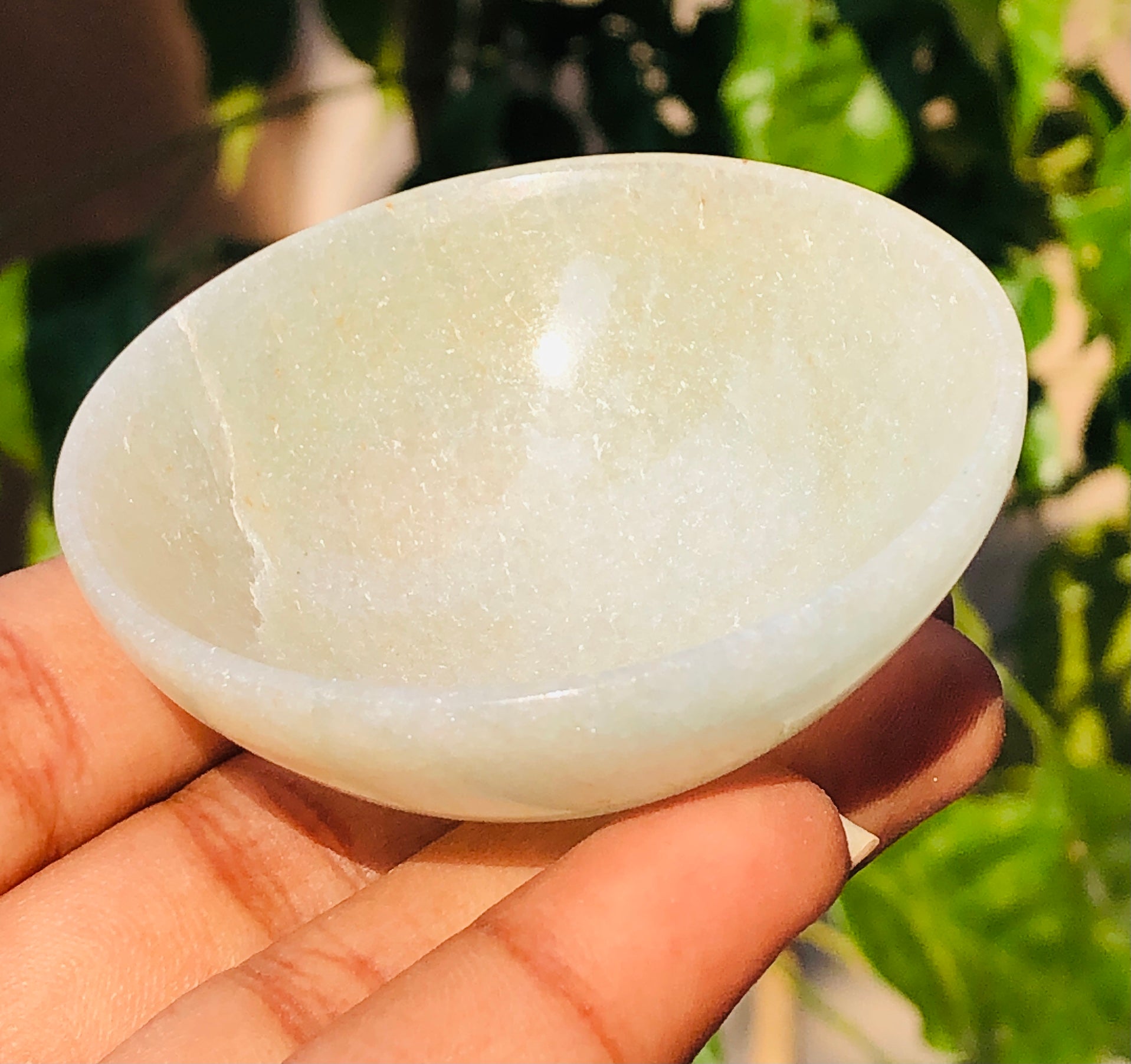 Beautiful 145.00 Carats Genuine Yellow Aventurine Hand Carved Crystal Gemstone Carving Bowl