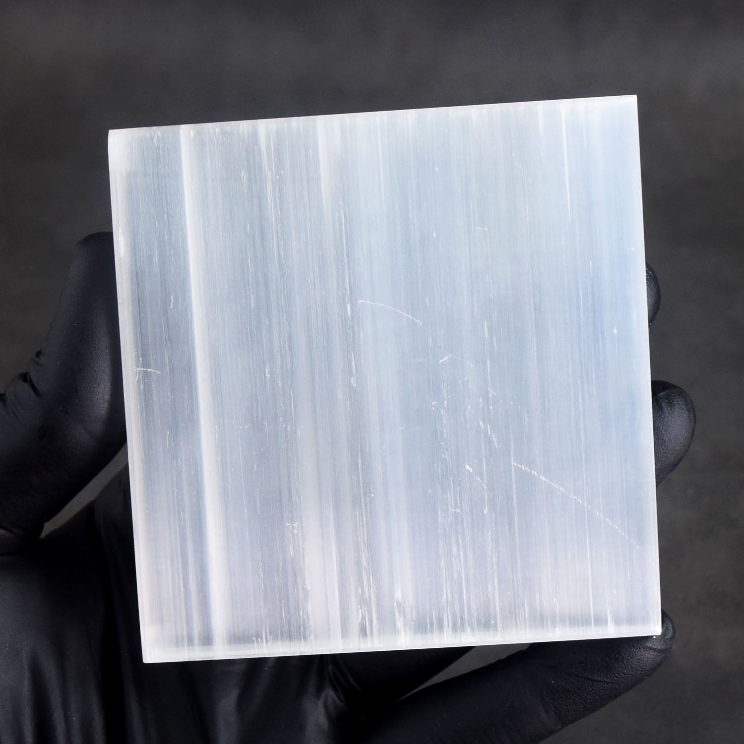 Awful 590.00 Cts Genuine 3 Inches Selenite Healing Gemstone Coaster Crystal