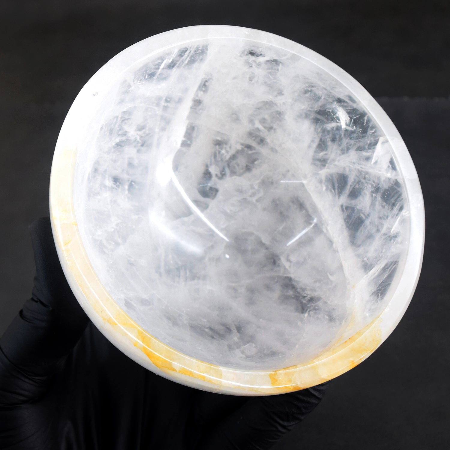 Admirable 2074.00 Carats Genuine White Quartz Hand Carved Crystal Gemstone Carving Big Bowl