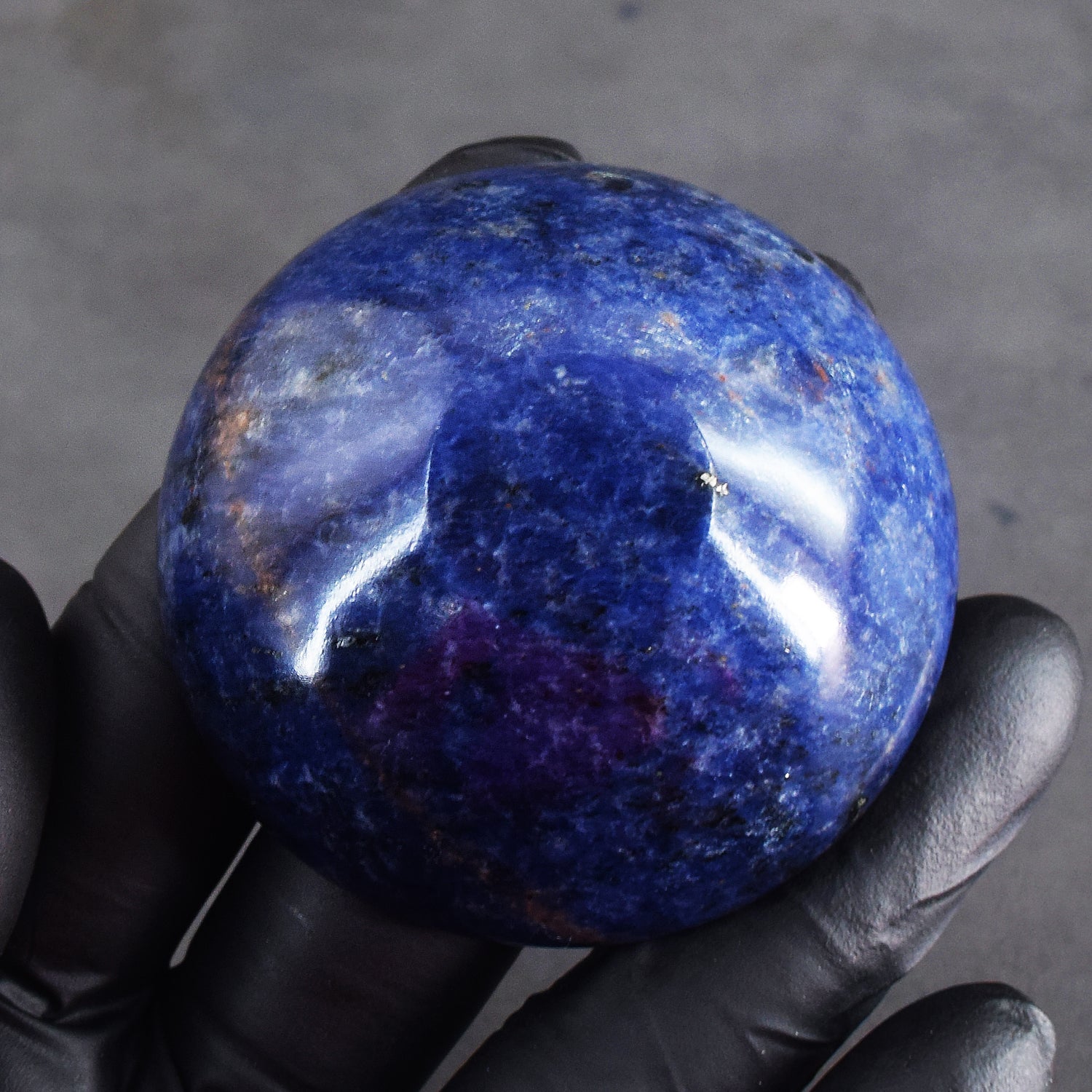 Gorgeous 151.00 Carats Genuine Blue Sodalite Hand Carved Crystal Gemstone Carving Bowl
