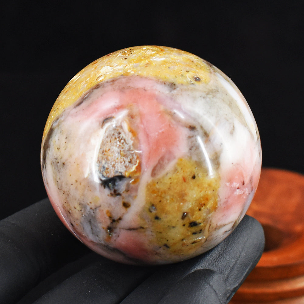 Beautiful 742.00 Cts Genuine Pink Opal Crystal Specimen Healing Gemstone Sphere