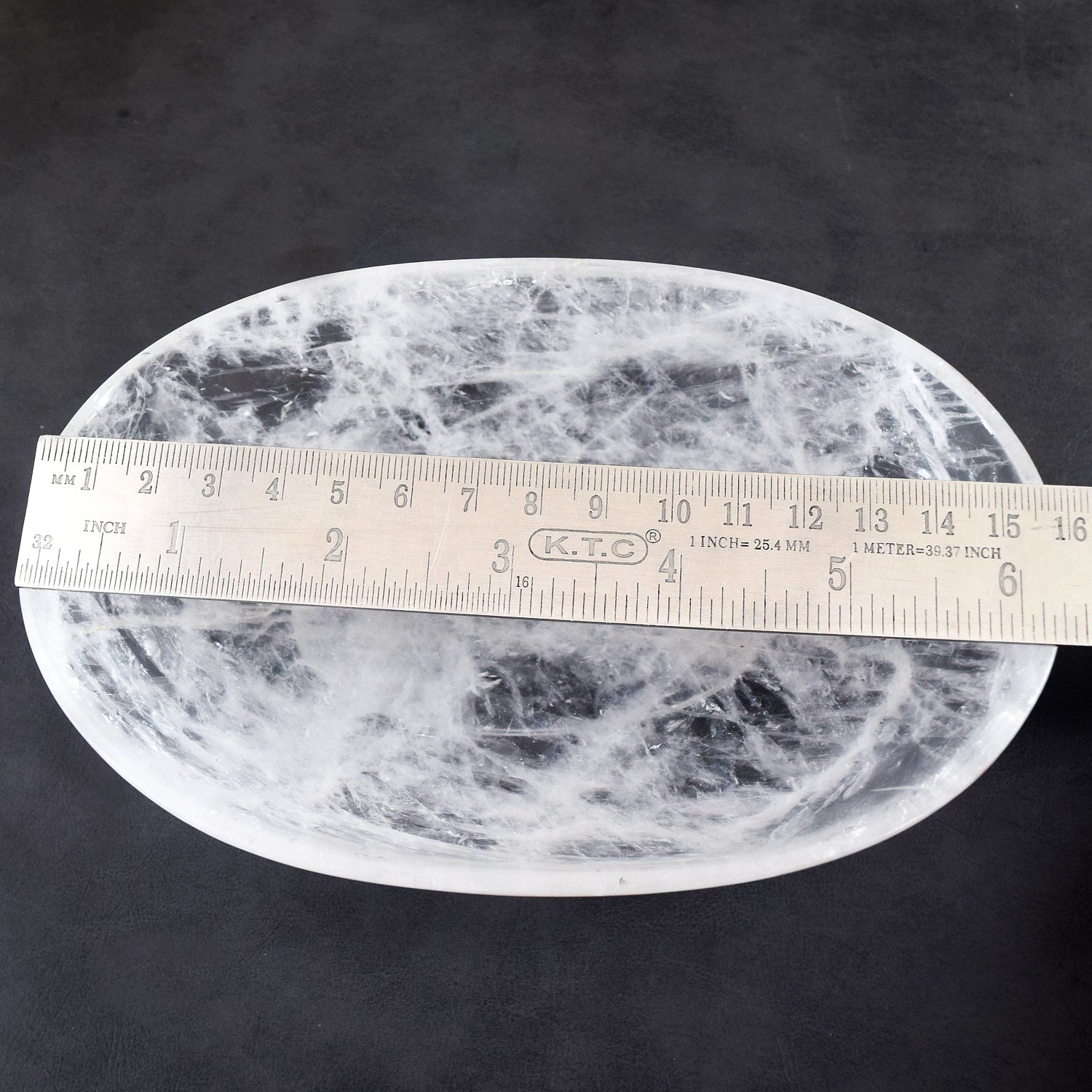 Pretty 1269.00 Carats Genuine White Quartz Hand Carved Crystal Gemstone Carving Big Bowl