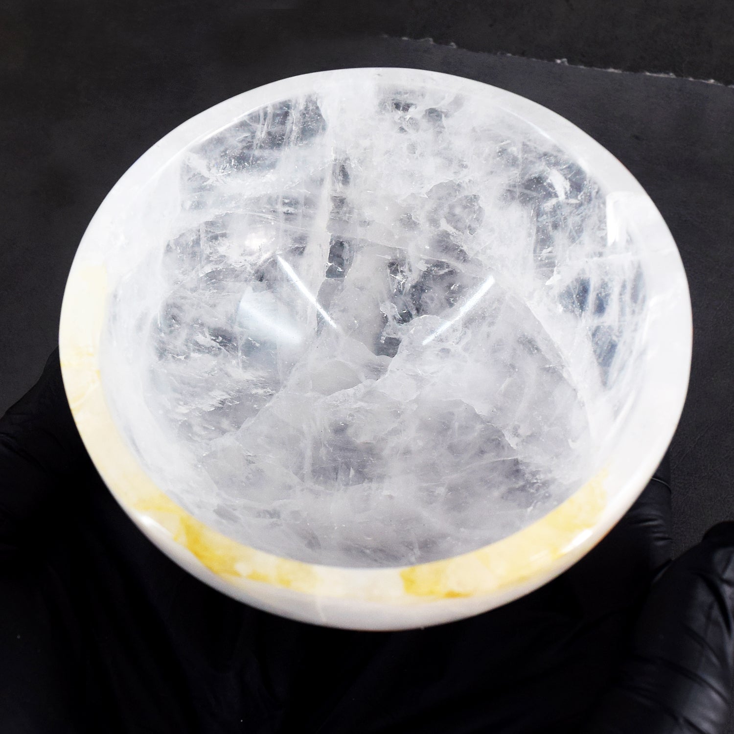 Admirable 2074.00 Carats Genuine White Quartz Hand Carved Crystal Gemstone Carving Big Bowl