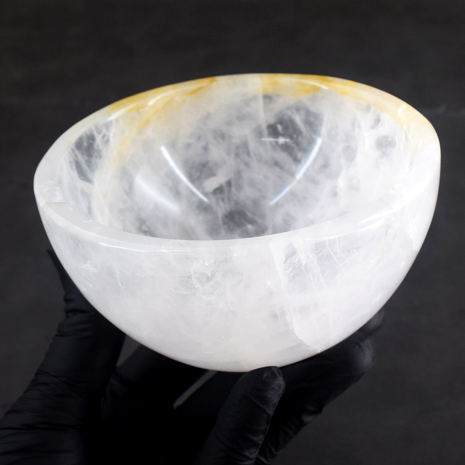 Admirable 2074.00 Carats Genuine White Quartz Hand Carved Crystal Gemstone Carving Big Bowl