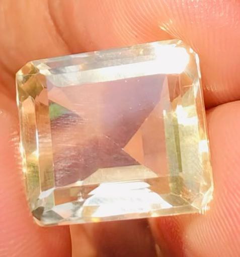 Amazing 13.00 Cts Genuine Citrine Faceted Loose Gemstone